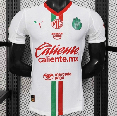 2526 Chivas Away Player Version Soccer Jersey